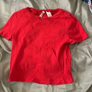 H&M Ribbed Cropped t-shirt